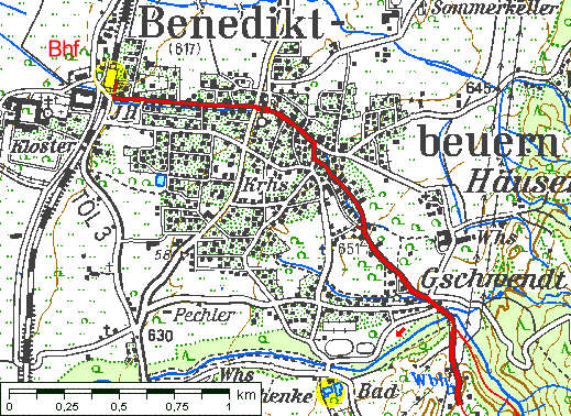 Teilroute 3, 1:50.000