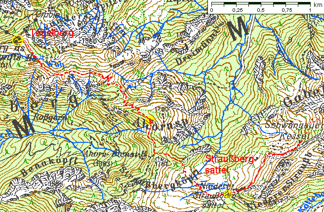 Route, 1:50.000