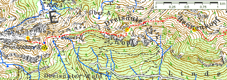 Teilroute 2, 1:50.000