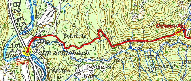 Teilroute 3, 1:50.000